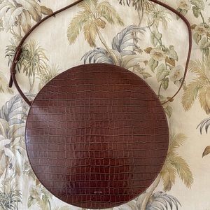 NWT Sezane Croc Nicole Large